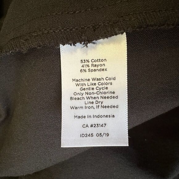 NWT TALBOTS Pull-On Skinny Ankle Pants Stretch in Black - Picture 8 of 11